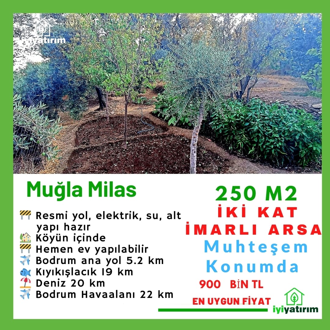 MUĞLA MİLAS İKİ KAT İMARLI